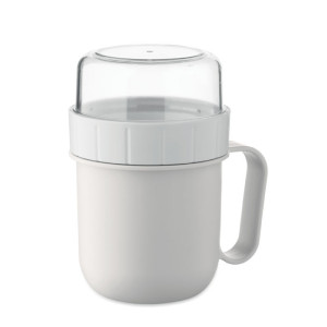 Taza de desayuno para llevar con doble recipiente 2