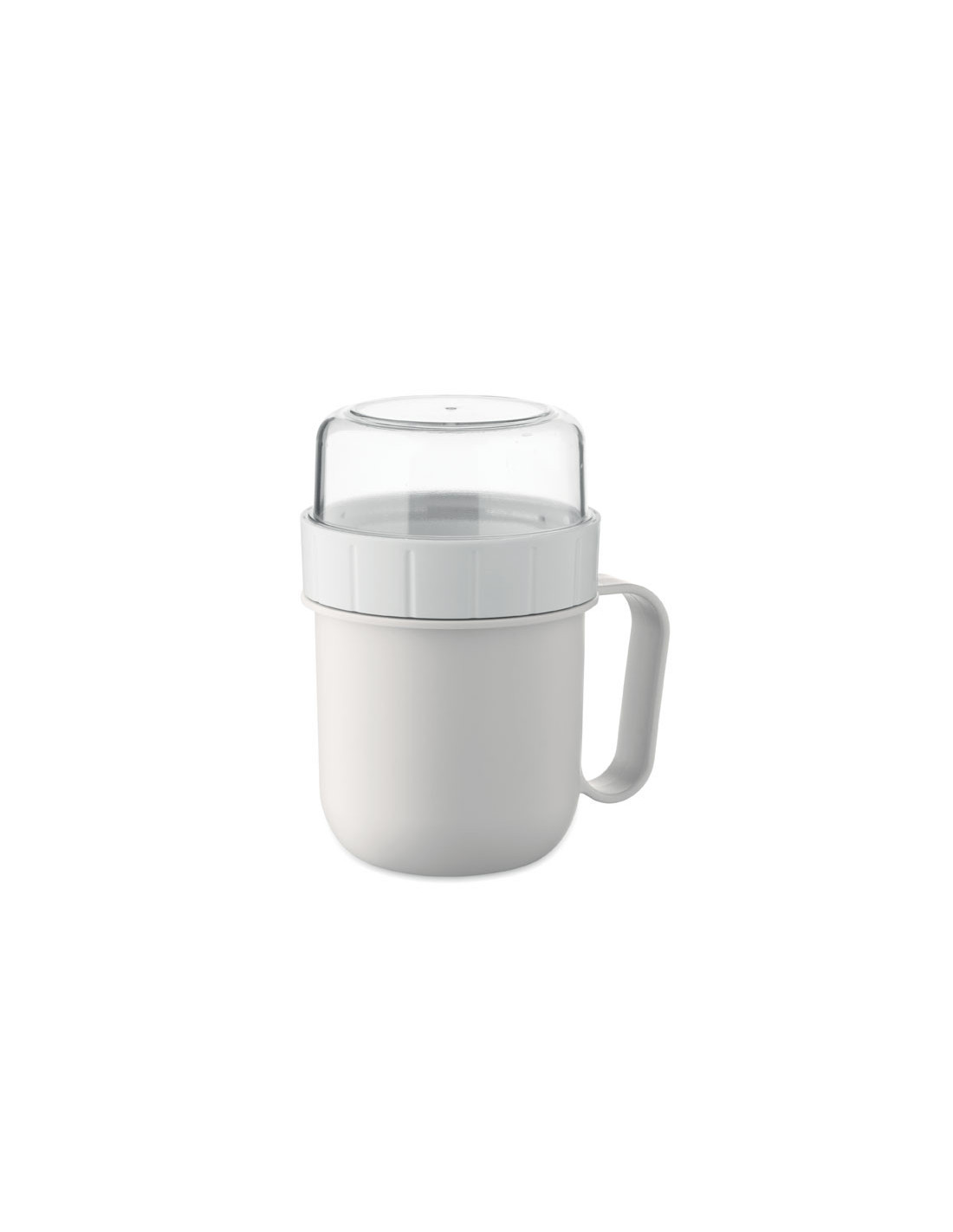 Taza de desayuno para llevar con doble recipiente Taza de desayuno para llevar con doble recipiente