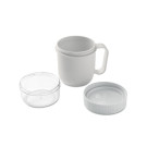 Taza de desayuno para llevar con doble recipiente Taza de desayuno para llevar con doble recipiente