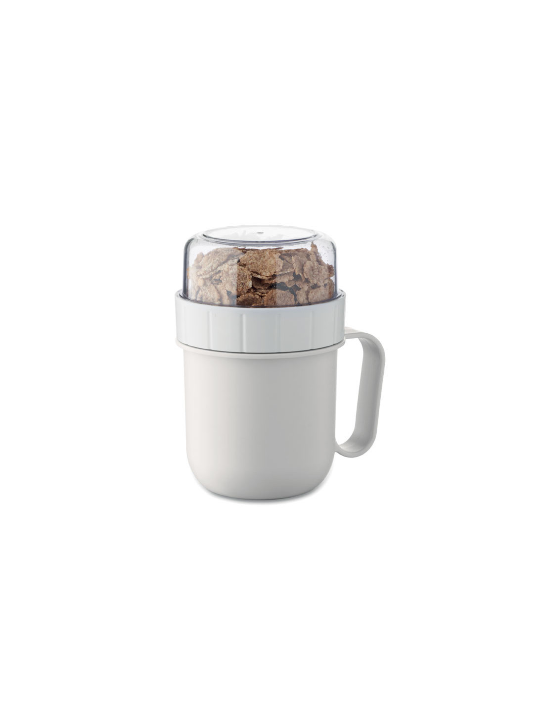 Taza de desayuno para llevar con doble recipiente Taza de desayuno para llevar con doble recipiente