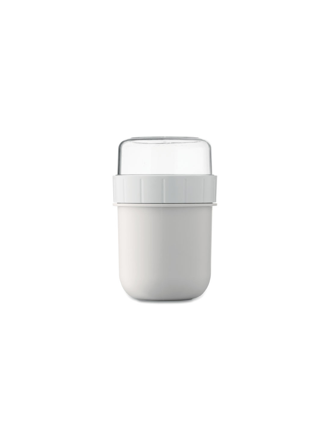 Taza de desayuno para llevar con doble recipiente Taza de desayuno para llevar con doble recipiente