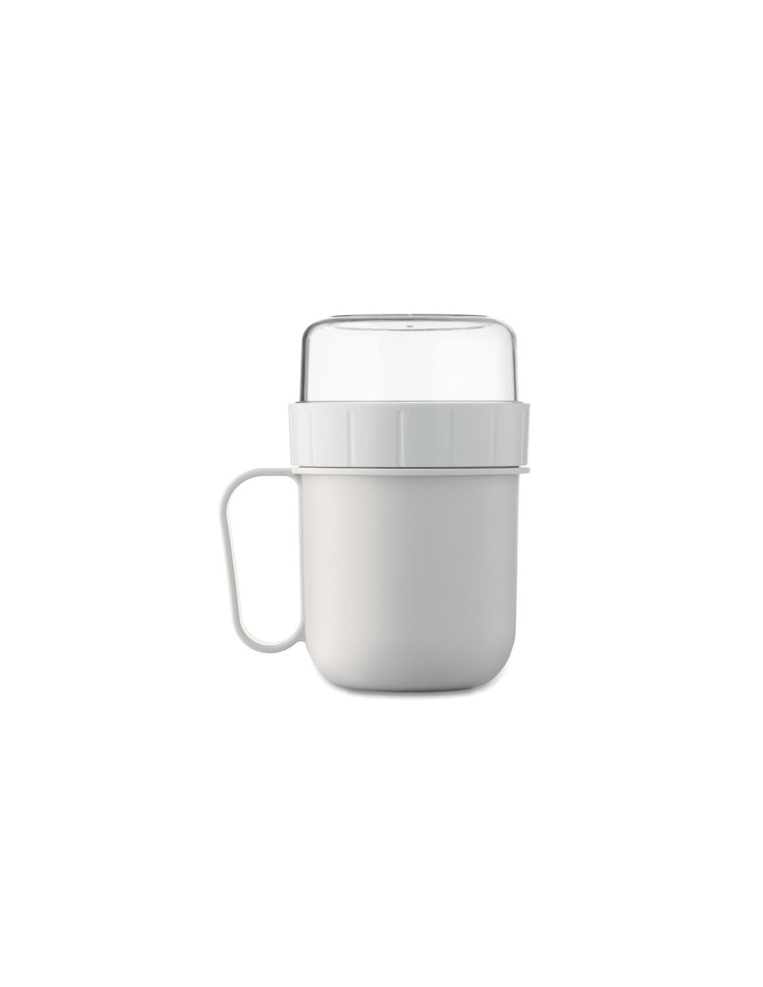 Taza de desayuno para llevar con doble recipiente Taza de desayuno para llevar con doble recipiente
