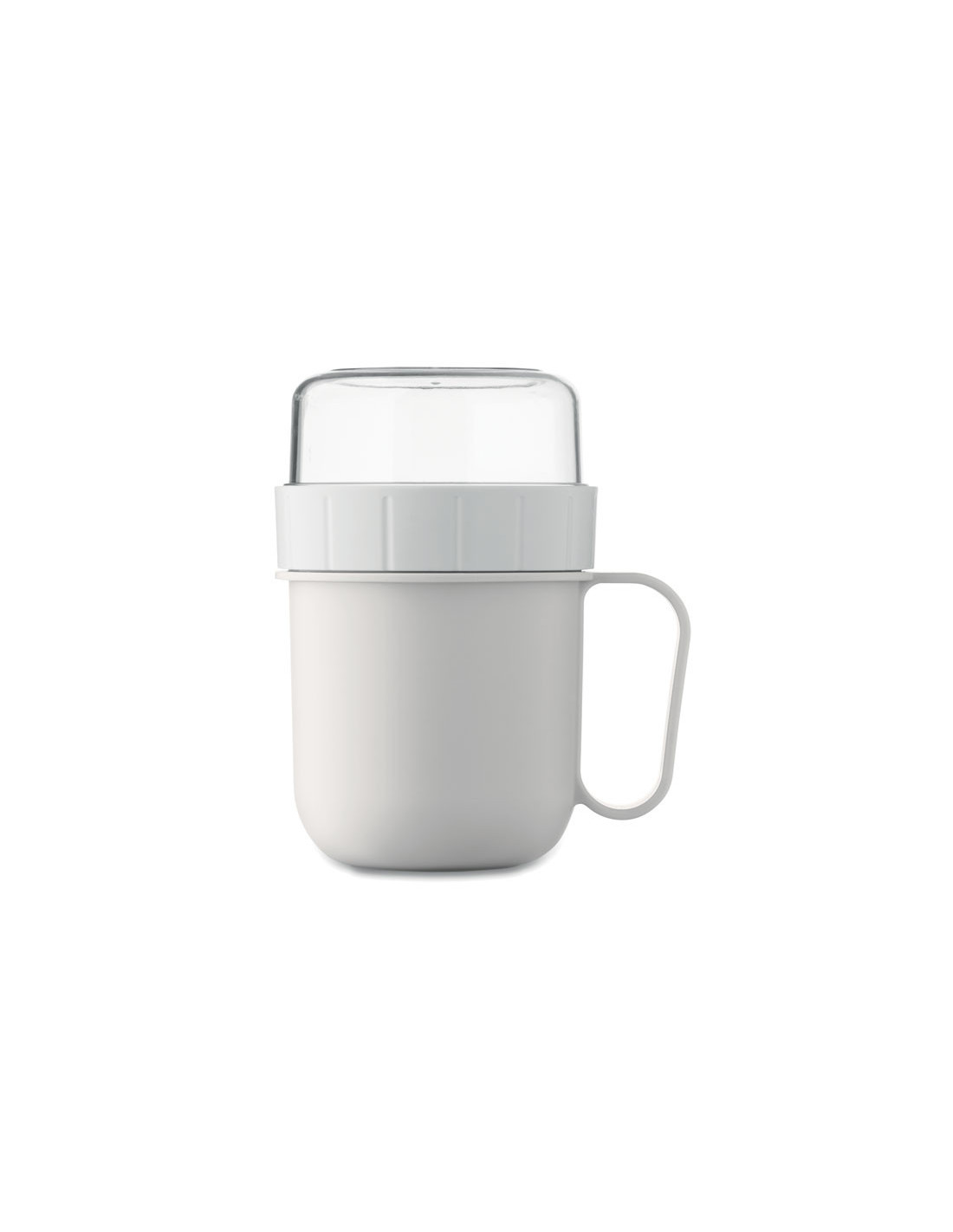Taza de desayuno para llevar con doble recipiente Taza de desayuno para llevar con doble recipiente