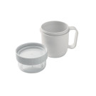 Taza de desayuno para llevar con doble recipiente Taza de desayuno para llevar con doble recipiente