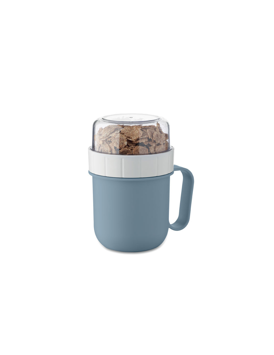 Taza de desayuno para llevar con doble recipiente Taza de desayuno para llevar con doble recipiente