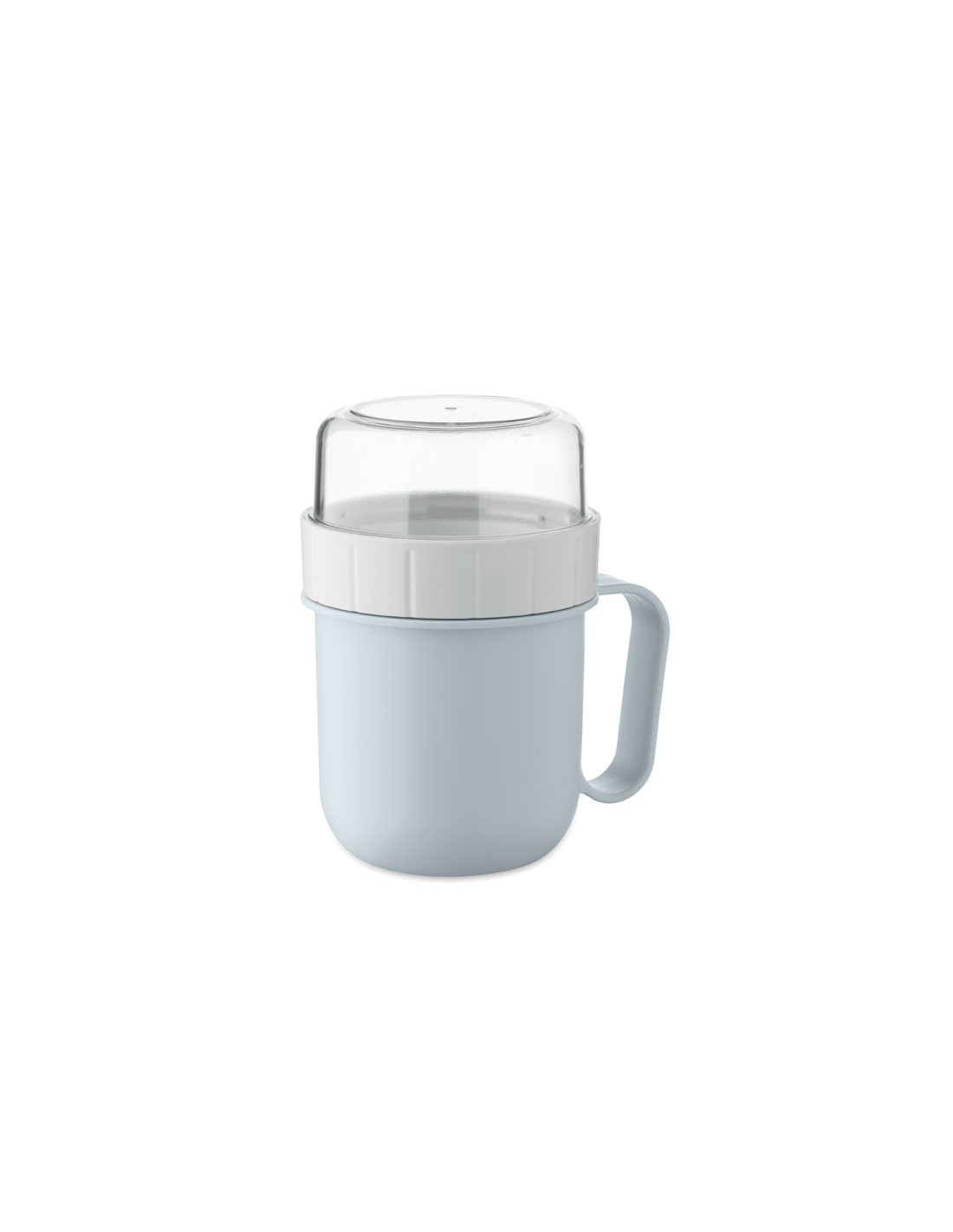 Taza de desayuno para llevar con doble recipiente Taza de desayuno para llevar con doble recipiente