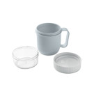 Taza de desayuno para llevar con doble recipiente Taza de desayuno para llevar con doble recipiente