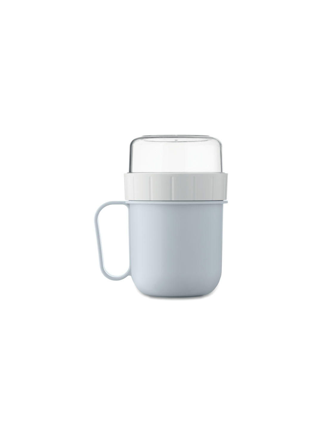 Taza de desayuno para llevar con doble recipiente Taza de desayuno para llevar con doble recipiente