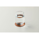 Posavasos redondo de cuero sintético