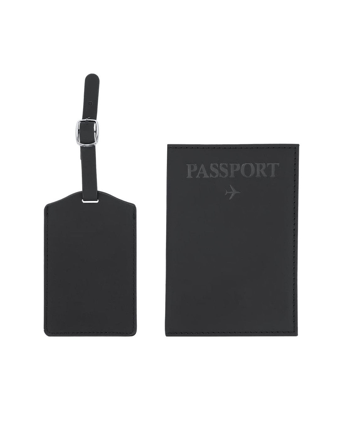 Set de viaje con funda de pasaporte y etiqueta para equipaje Set de viaje con funda de pasaporte y etiqueta para equipaje