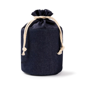 Neceser cilíndrico de tejido vaquero 2