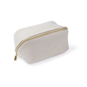 Neceser de poliéster de tacto suave y cuerpo firme