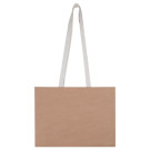 Bolsa de regalo grande de papel kraft con asas de algodón