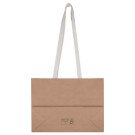 Bolsa de regalo grande de papel kraft con asas de algodón