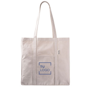 Bolsa tote de canvas reciclado con asas reforzadas