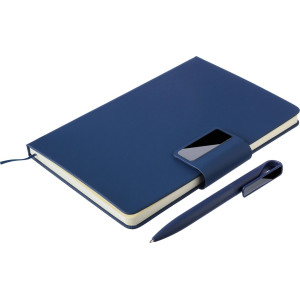 Pack de libreta A5 reciclada y bolígrafo de aluminio reciclado