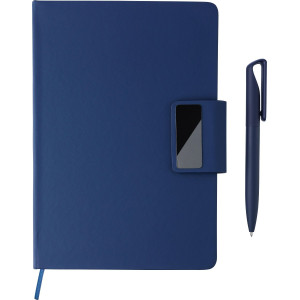 Pack de libreta A5 reciclada y bolígrafo de aluminio reciclado 2