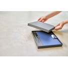 Pack de libreta A5 reciclada y bolígrafo de aluminio reciclado