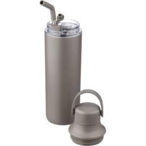 Botella termo 500ml con pajita y doble tapa