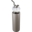 Botella termo 500ml con pajita y doble tapa