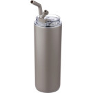 Botella termo 500ml con pajita y doble tapa