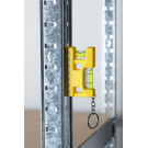 Llavero con nivel de burbuja doble magnético