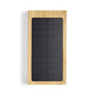 Powerbank de bambú inalámbrica con carga solar 10000 mAh