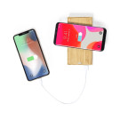 Powerbank de bambú inalámbrica con carga solar 10000 mAh