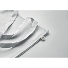 Bolsa de algodón de colores 220gr con fuelle y asas largas