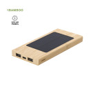 Powerbank de bambú con carga solar 4000 mAh