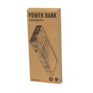 Powerbank de bambú con carga solar 4000 mAh