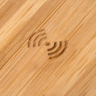 Powerbank inalámbrica de bambú y fibra de trigo 5000 mAh