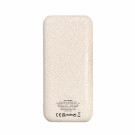 Powerbank inalámbrica de bambú y fibra de trigo 5000 mAh