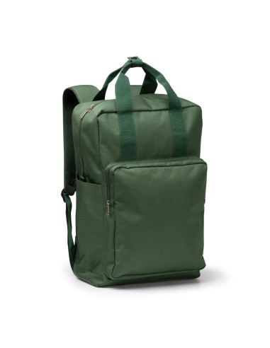 Mochila de RPET con bolsillo para portátil 16" y doble asa superior