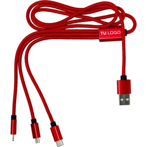 Set de Cables de Nilón Felix USB, micro USB, USB-C y Lightning