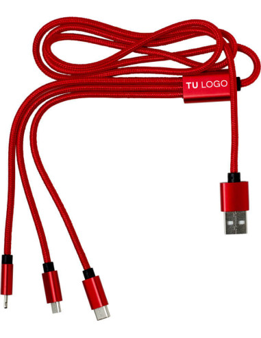Set de Cables de Nilón Felix USB, micro USB, USB-C y Lightning