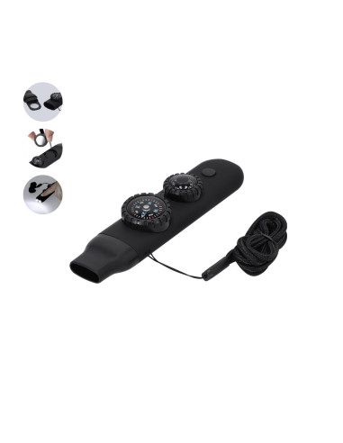 Silbato de supervivencia multifunción 6 en 1