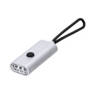 Linterna de aluminio reciclado con 3 leds y asa de silicona