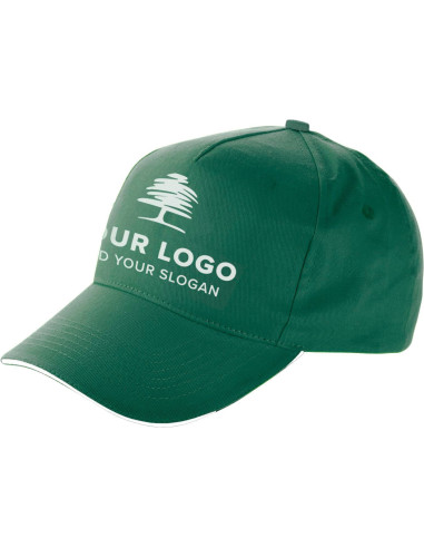 Gorra de algodón con visera sándwich | Gorra de 5 paneles