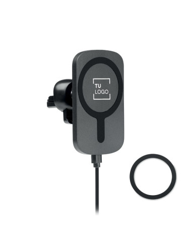 Cargador Inalámbrico para Coche de 10W y Soporte de Rejilla