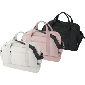 Bolsa de viaje de lona de poliéster reciclado GRS con zapatero 30L 2