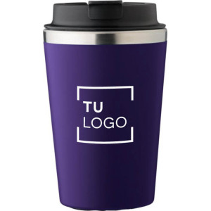 Vaso de acero inoxidable 350ml con tapa