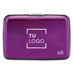 Tarjetero acordeón de aluminio | Tarjetero con bloqueo