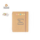 Bloc de Cartón Reciclado con Accesorios Adhesivos y Bolígrafo Ecológico