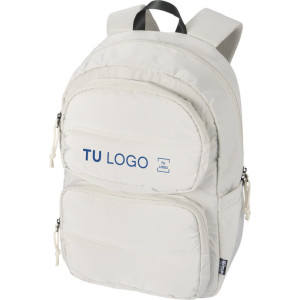 Mochila para portátil de poliéster reciclado repelente al agua 18L