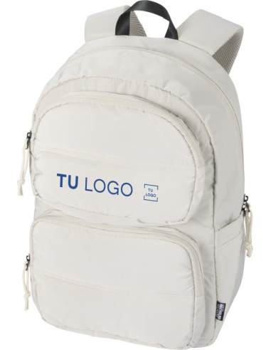 Mochila para portátil de poliéster reciclado repelente al agua 18L