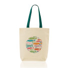 Bolsa de algodón 180gr con asas de color