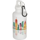 Botella de plástico reciclado RCS 400ml con mosquetón