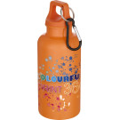 Botella de plástico reciclado RCS 400ml con mosquetón