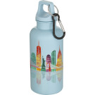 Botella de plástico reciclado RCS 400ml con mosquetón